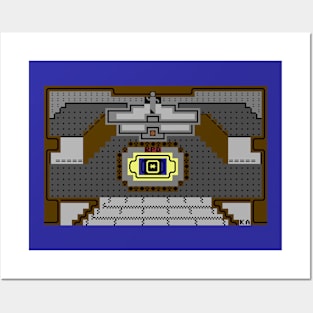 Resident Evil 2 RPD Main Hall - PETSCII (C64) original artwork Posters and Art